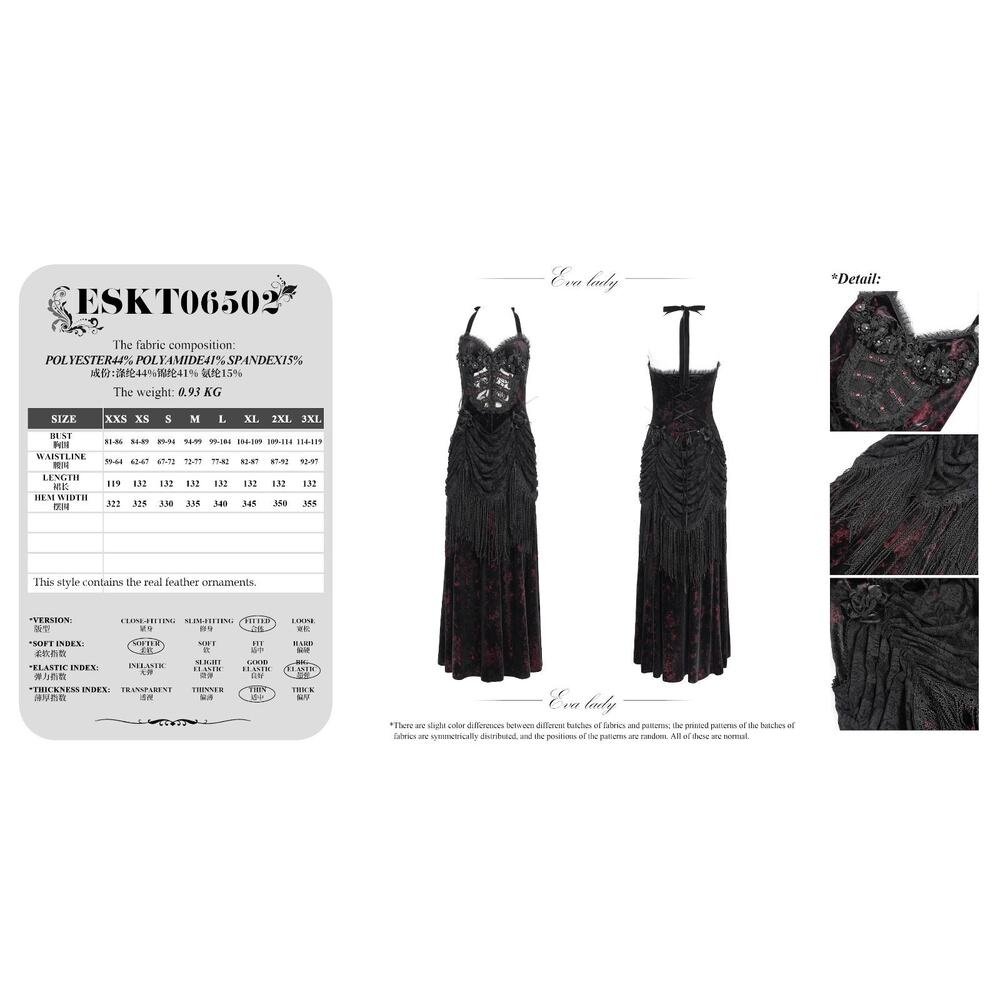 Devil Fashion Gothic Victorian Vampire Vkei Murderous Intents Velvet Dress - Picture 17 of 17